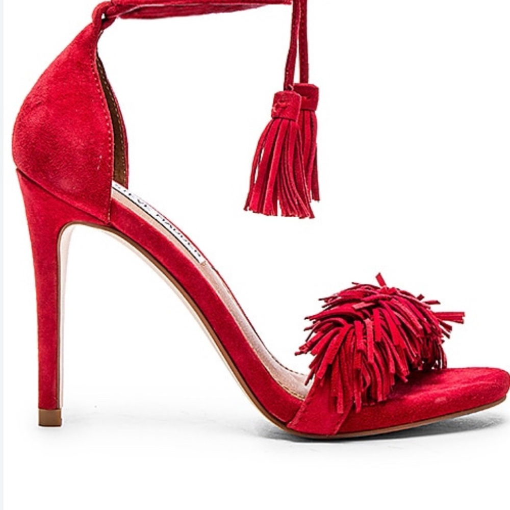 Steve Madden Red Suede Women's Heels